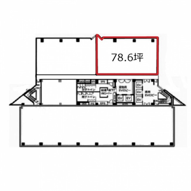 サンイースト辰巳6F 間取り図