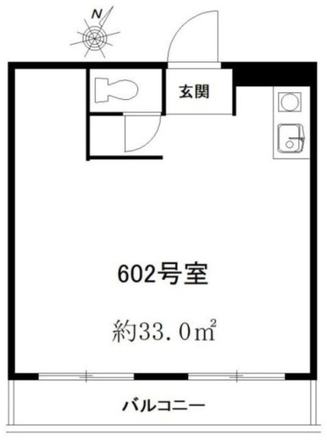 マーサ恵比寿602 間取り図