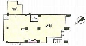 パシフィックレジデンス恵比寿ビル1F 間取り図