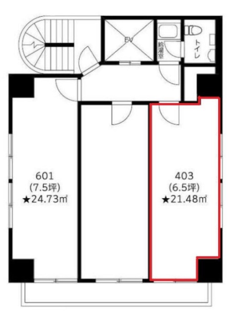 宝栄三崎町ビル403 間取り図