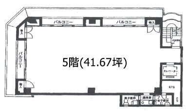 TSI日本橋浜町第一ビル5F 間取り図
