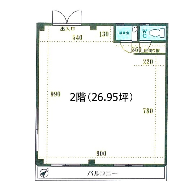 栗原ビル2F 間取り図