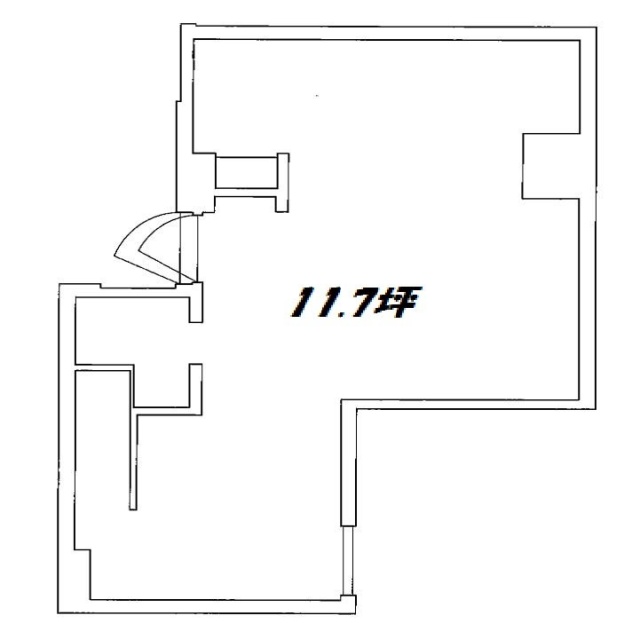 ソワレド銀座弥生ビル2F 間取り図