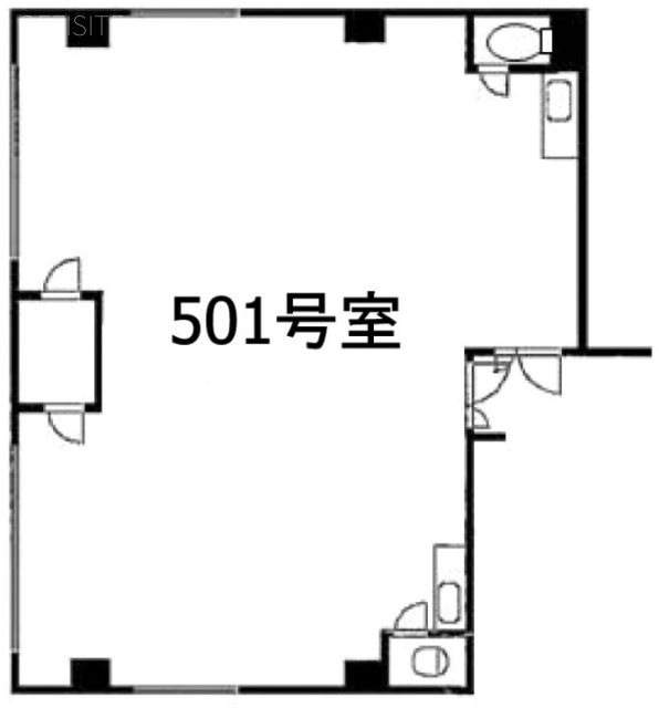 本八幡駅西口ビル501 間取り図