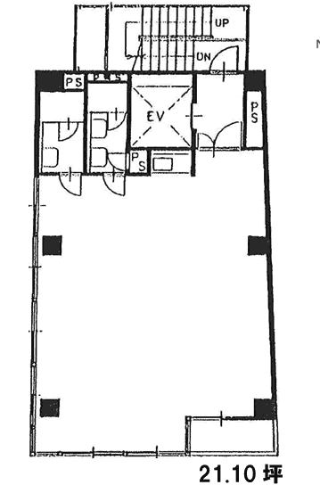 KK茅場町駅前ビル301 間取り図