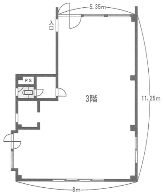 大矢駅前ビル3F 間取り図