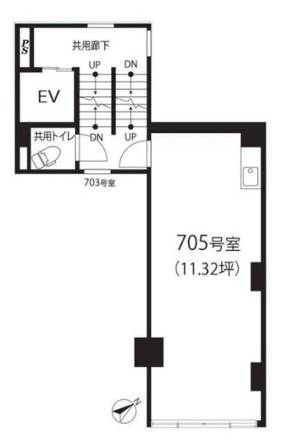 日本橋ビル705 間取り図