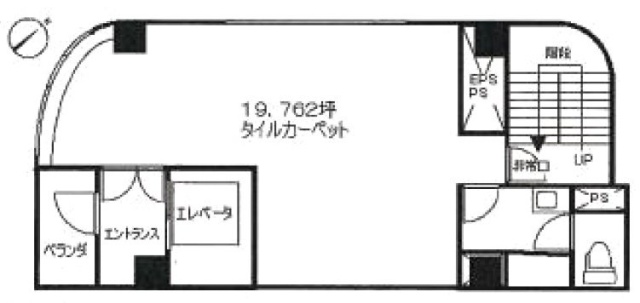 ワシナオビル8F 間取り図