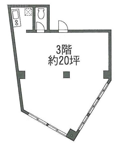金子第二ビル3F 間取り図