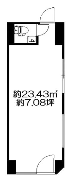 ケイエム・築地1F 間取り図