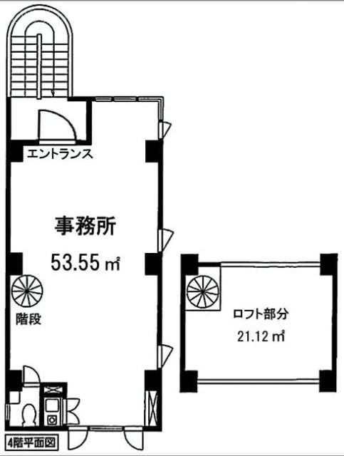 恵比寿KBKビル4F 間取り図