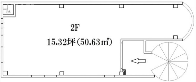 EVE三軒茶屋ビル2F 間取り図