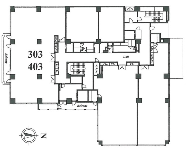 S&Sビル403A 間取り図