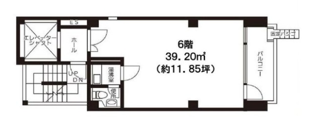 松本ビル6F 間取り図