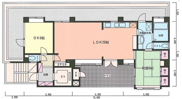 カメリアビル4F 間取り図