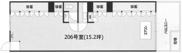 ルミエール青山206 間取り図
