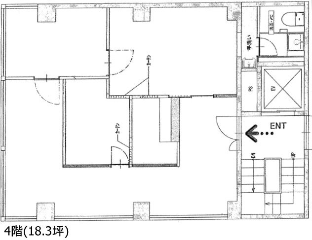 ル・グラシエルBLDG.284F 間取り図