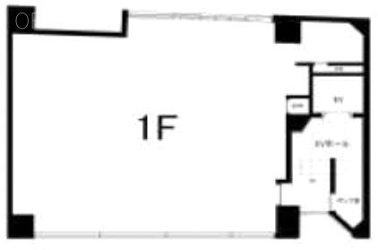 W2 KODENMACHOビル1F 間取り図