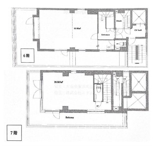 南青山クインビル6F～7F 間取り図