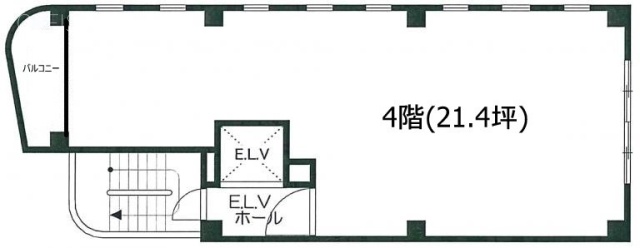 青木ビル4F 間取り図