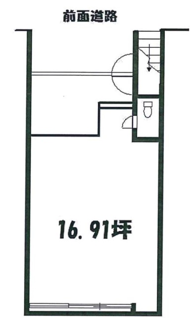 青葉台2丁目オフィスビル1F 間取り図