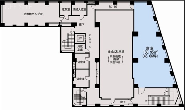 いちご東五反田(G-PLACE五反田)ビルB2F 間取り図