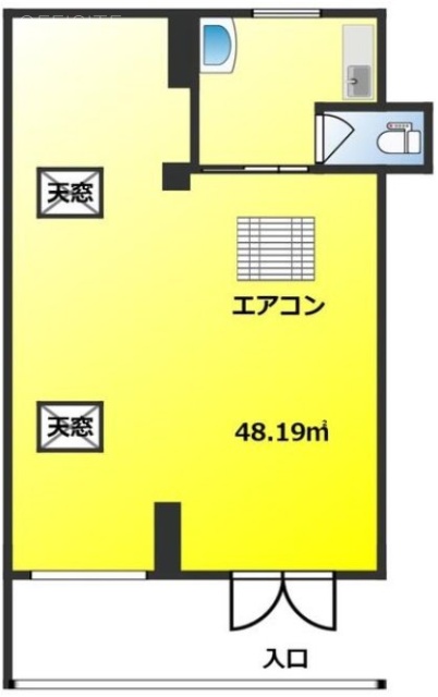 カイザー赤坂ビル101 間取り図