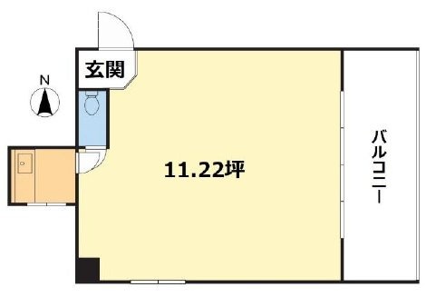 南青山アイビーハイツ401 間取り図