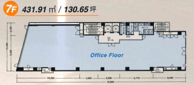 イトーピア岩本町二丁目ビル7F 間取り図