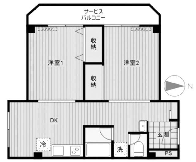 ステラハイム神山302 間取り図