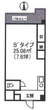 千駄ヶ谷ホリタン305 間取り図