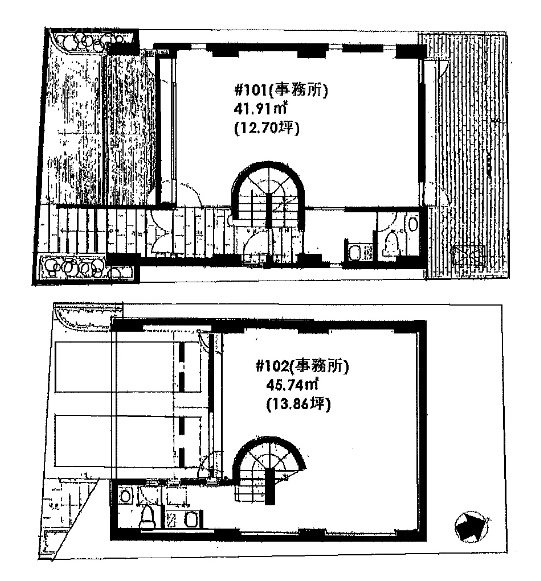 城南本町ビル101・102 間取り図