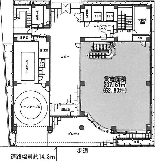 KM新宿ビル1F 間取り図