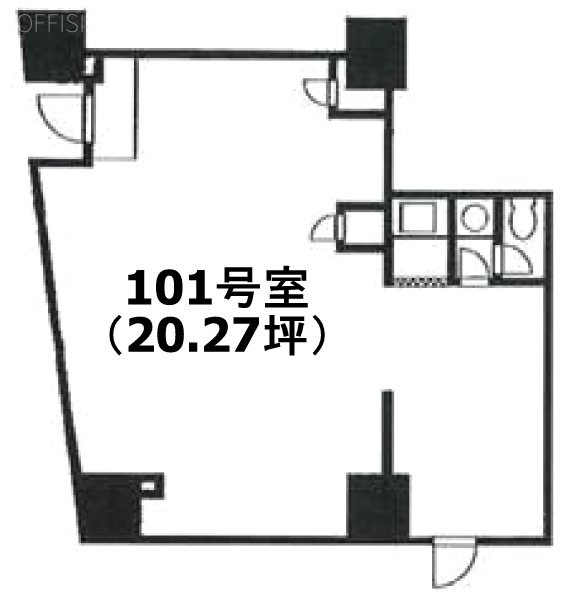 カテリーナ文京千駄木ビル101 間取り図