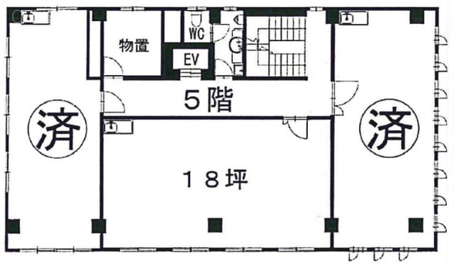 草野ビル5F 間取り図