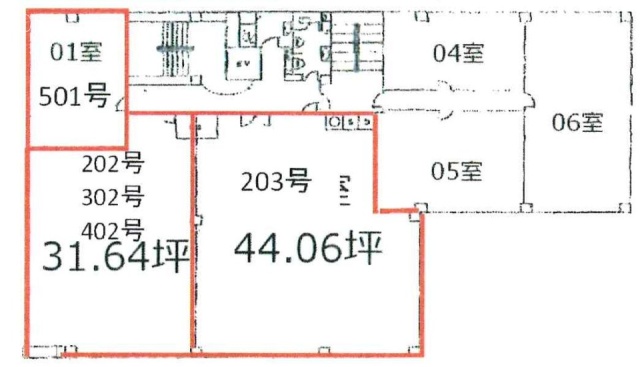 第1古茂田ビル203 間取り図