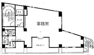 YK駿河台ビル8F 間取り図