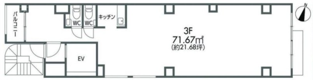 COCOPLUS本駒込3F 間取り図