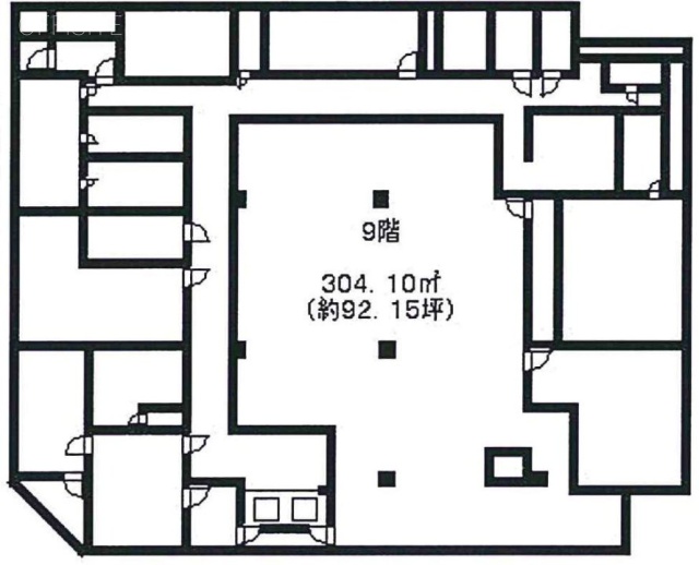 ニューオデオンビル9F 間取り図