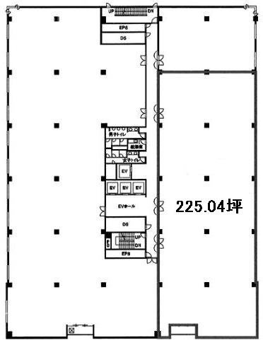 ウノサワ東急ビル204 間取り図