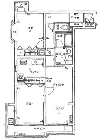 国際パレス自由ヶ丘不明 間取り図