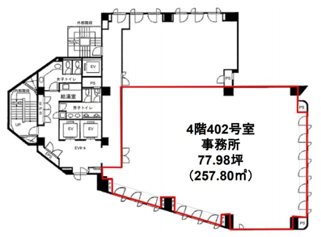 大井朝陽ビル402 間取り図