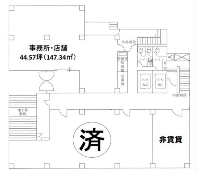 東京家具会館B1F 間取り図