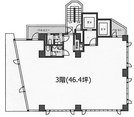 北参道ヒルズ3F 間取り図