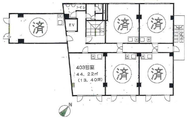 佐伯池袋ビル403 間取り図