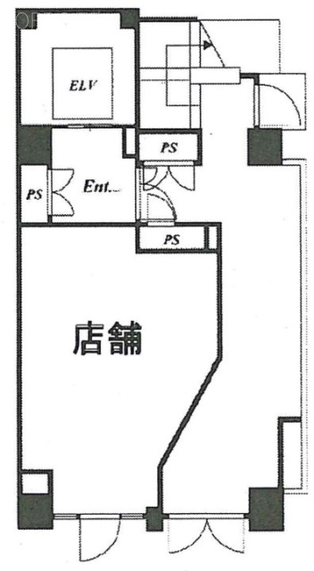 銀商ビル1F 間取り図