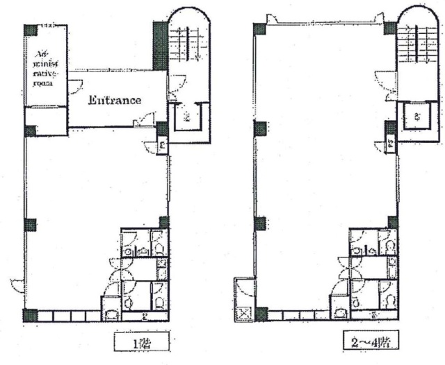 NOVA西新宿ビル1F~4F 間取り図