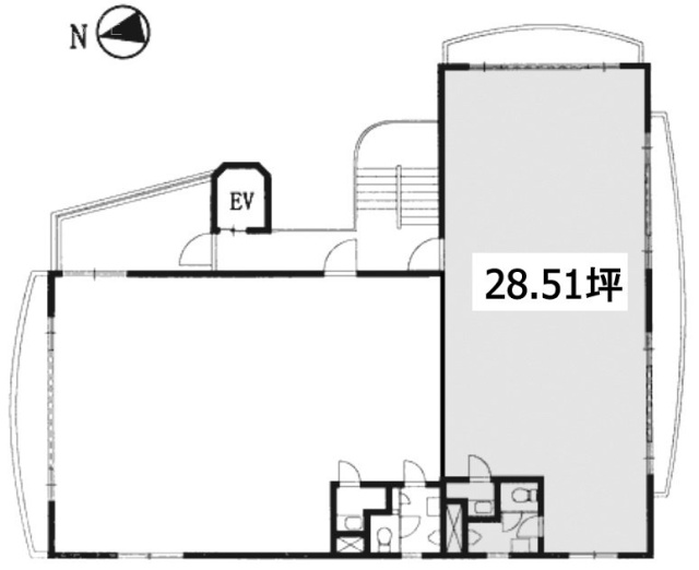 小林ビル4F 間取り図