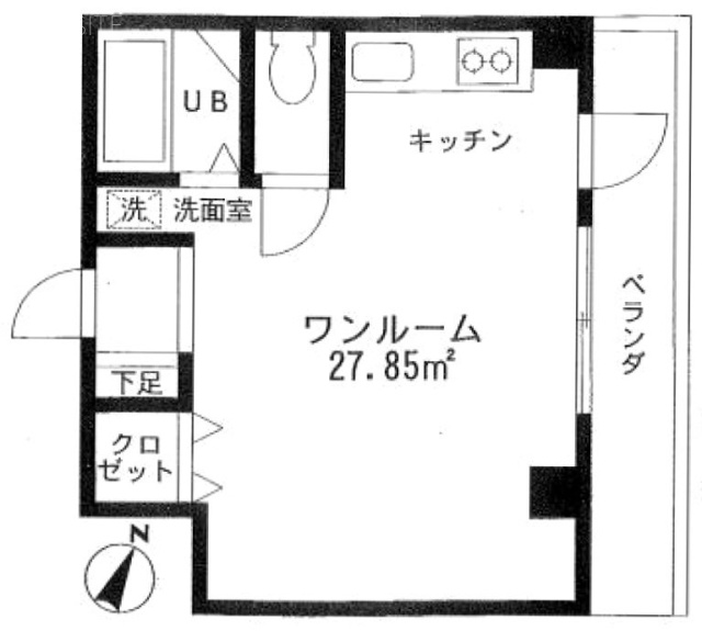 第6東経ビルA 間取り図