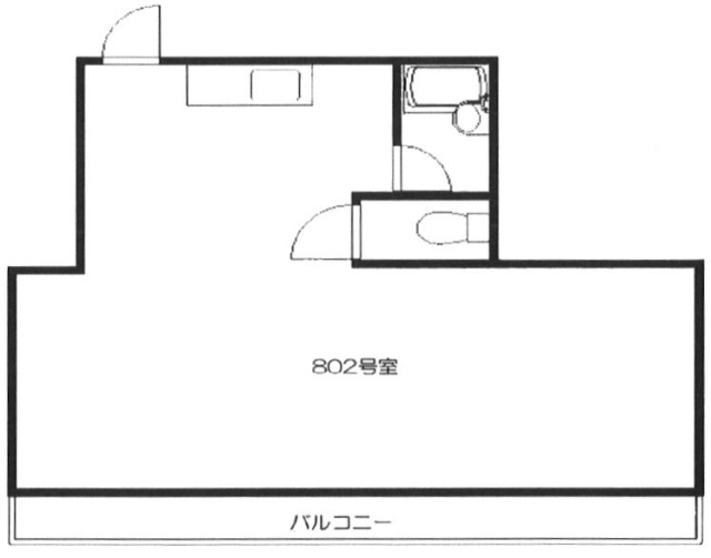 永井第一ビル802 間取り図